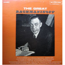 Sergei Vasilyevich Rachmaninoff The Great Rachmaninoff Vinyl LP USED