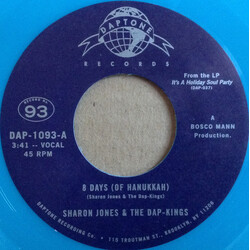 Sharon Jones & The Dap-Kings 8 Days (Of Hanukkah) USED VINYL 7INCH 45 RPM SINGLE LIMITED EDITION