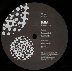 Bullet (2) Trancedance USED VINYL 12INCH 33 S RPM