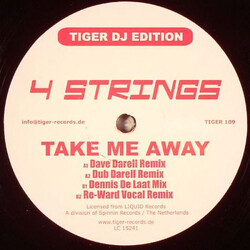 4 Strings Take Me Away USED VINYL 12INCH 33 S RPM