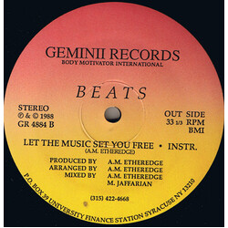 BEATS (2) Let The Music Set You Free USED VINYL 12INCH 33 S RPM