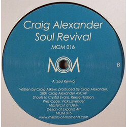 Craig Alexander Soul Revival USED VINYL 12INCH 45 RPM SINGLE SIDED