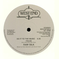 Raw Silk Do It To The Music USED VINYL 12INCH 45 RPM REISSUE REMASTERED REPRESS