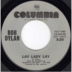 Bob Dylan Lay Lady Lay / I Threw It All Away USED VINYL 7INCH 45 RPM REISSUE STYRENE