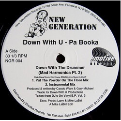 Down With U - Pa Booka Down With The Drummer (Mad Harmonica Pt. 2) VINYL 12" USED