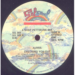 Aurra Checking You Out USED VINYL 12INCH 33 S RPM SINGLE STEREO