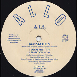 A.L.S. Jammation USED VINYL 12INCH 33 S RPM