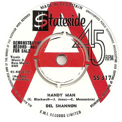 Del Shannon Handy Man Vinyl 7" USED