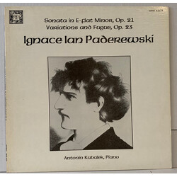 Antonin Kubalek Ignace Ian Paderewski Vinyl LP USED