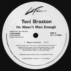 Toni Braxton He Wasn't Man Enough USED VINYL 12INCH 33 S RPM SINGLE PROMO