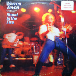 Warren Zevon Stand In The Fire Vinyl LP USED