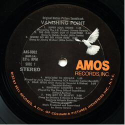 Various Vanishing Point • Original Motion Picture Soundtrack Vinyl LP USED