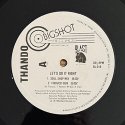 Thando Let's Do It Right USED VINYL 12INCH 33 S RPM