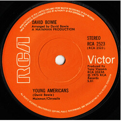 David Bowie Young Americans USED VINYL 7INCH 45 RPM SINGLE STEREO