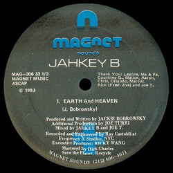 Jahkey B Earth And Heaven USED VINYL 12INCH 33 S RPM
