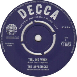 The Applejacks Tell Me When USED VINYL 7INCH 45 RPM SINGLE