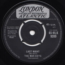 The Mar-Keys Last Night USED VINYL 7INCH 45 RPM SINGLE
