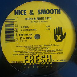 Nice & Smooth More & More Hits USED VINYL 12INCH 33 S RPM REISSUE
