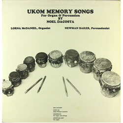 Noel Dacosta / Lorna McDaniel / Newman Baker Ukom Memory Songs For Organ & Percussions Vinyl LP USED