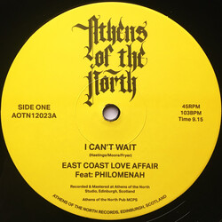 East Coast Love Affair (2) I Can't Wait USED VINYL 12INCH 45 RPM SINGLE