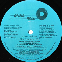 Donna Williams True Love Never Dies USED VINYL 12INCH 33 S RPM