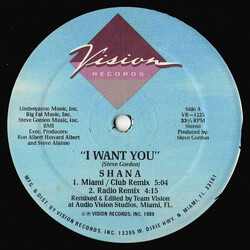 Shana I Want You USED VINYL 12INCH 33 S RPM