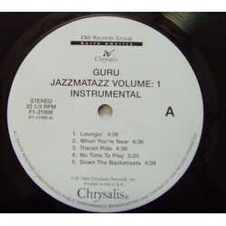 Guru Jazzmatazz Volume: 1 Instrumental Vinyl LP USED