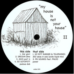 Various My House Is Not Your House II USED VINYL 12INCH COMPILATION