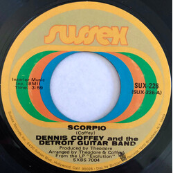 Dennis Coffey And The Detroit Guitar Band Scorpio USED VINYL 7INCH 45 RPM SINGLE STYRENE