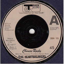The Heartbreakers (2) Chinese Rocks USED VINYL 7INCH 45 RPM SINGLE