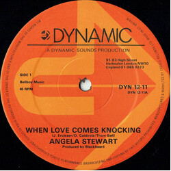 Angela Stewart When Love Comes Knocking USED VINYL 12INCH 45 RPM