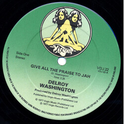 Delroy Washington Give All The Praise To Jah USED VINYL 12INCH 45 RPM