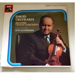 Johannes Brahms / Orchestre National De France / David Oistrach / Otto Klemperer Brahms Violin Concerto In D Major, Op. 77 Vinyl LP USED