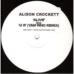 Alison Crockett Alive USED VINYL 12INCH 45 RPM WHITE LABEL