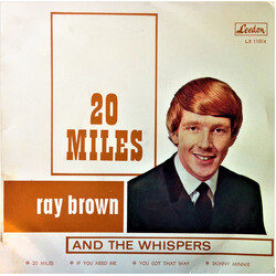 Ray Brown & The Whispers 20 Miles USED VINYL 7INCH 45 RPM EP MONO