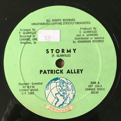 Patrick Alley Stormy USED VINYL 12INCH 45 RPM SINGLE