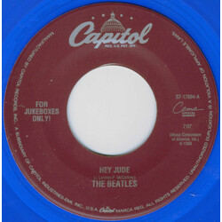 The Beatles Hey Jude USED VINYL 7INCH 45 RPM SINGLE JUKEBOX REISSUE MONO