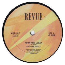 Gregory Isaacs Poor And Clean USED VINYL 12INCH 45 RPM