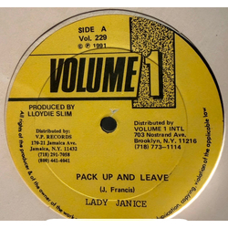 Lady Janice Pack Up And Leave USED VINYL 12INCH 45 RPM SINGLE