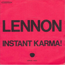 John Lennon Instant Karma! USED VINYL 7INCH 45 RPM SINGLE