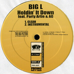 Big L Holdin' It Down USED VINYL 12INCH PROMO