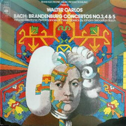 Walter Carlos / Johann Sebastian Bach Brandenburg Concertos Nos. 3, 4 & 5 Vinyl LP USED