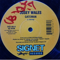 Josey Wales Gateman USED VINYL 12INCH 45 RPM