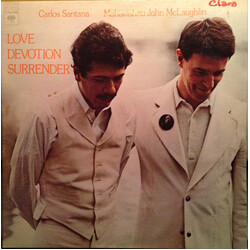 Carlos Santana / John McLaughlin Love Devotion Surrender Vinyl LP USED