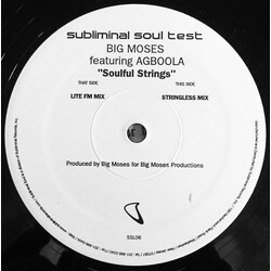 Big Moses / Agboola Soulful Strings USED VINYL 12INCH 33 S RPM TEST PRESSING