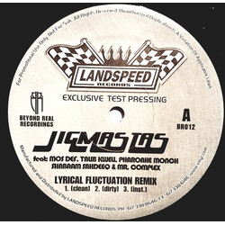 Jigmastas Lyrical Fluctuation (Remix) USED VINYL 12INCH TEST PRESSING