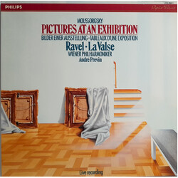Modest Mussorgsky / Maurice Ravel / Wiener Philharmoniker / André Previn Pictures At An Exhibition / La Valse Vinyl LP USED