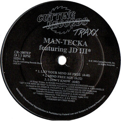 Man-Tecka / JD III Man-Tecka EP Vol 1 USED VINYL 12INCH 33 S RPM EP