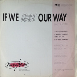 Paul Johnson (2) If We Lose Our Way USED VINYL 12INCH