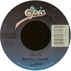 Michael Jackson Thriller / Can't Get Outta The Rain USED VINYL 7INCH 45 RPM SINGLE STYRENE STEREO